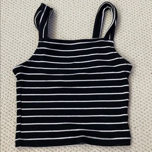 Forever 21 Striped Crop Top Tank